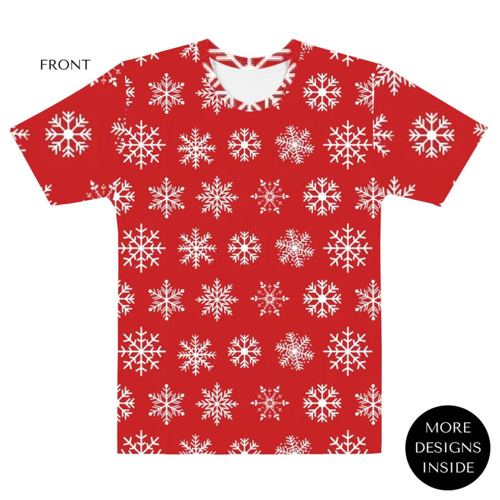 Custom Red Christmas T-Shirt - ARTFULANE