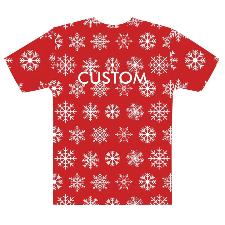 Custom Red Christmas T-Shirt - ARTFULANE