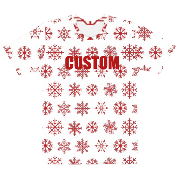Custom Red Christmas T-Shirt - ARTFULANE