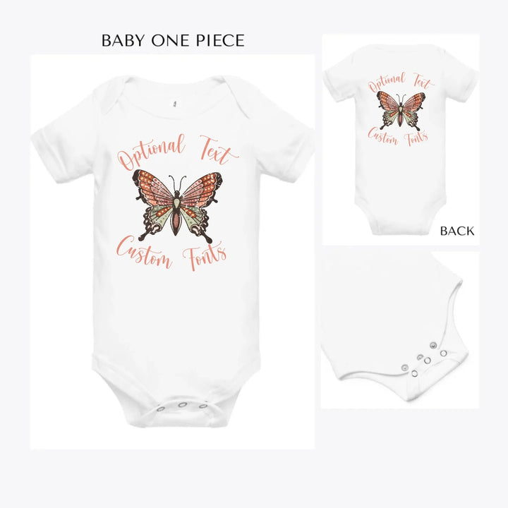 Retro-Groovy-Butterflies-custom-baby-onesie-artfulane