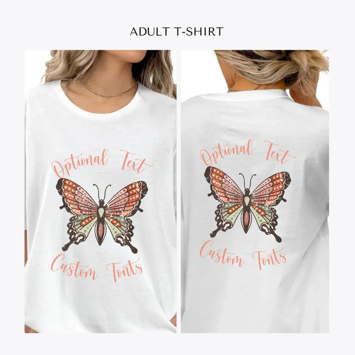 Retro-Groovy-Butterflies-personalized-women-unisex-adult-t-shirt-artfulane