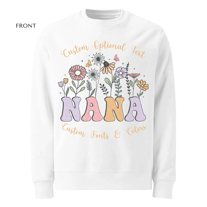 Custom Retro Mom & Grandma Flowers Sweatshirt & Hoodie - ART-SWH246