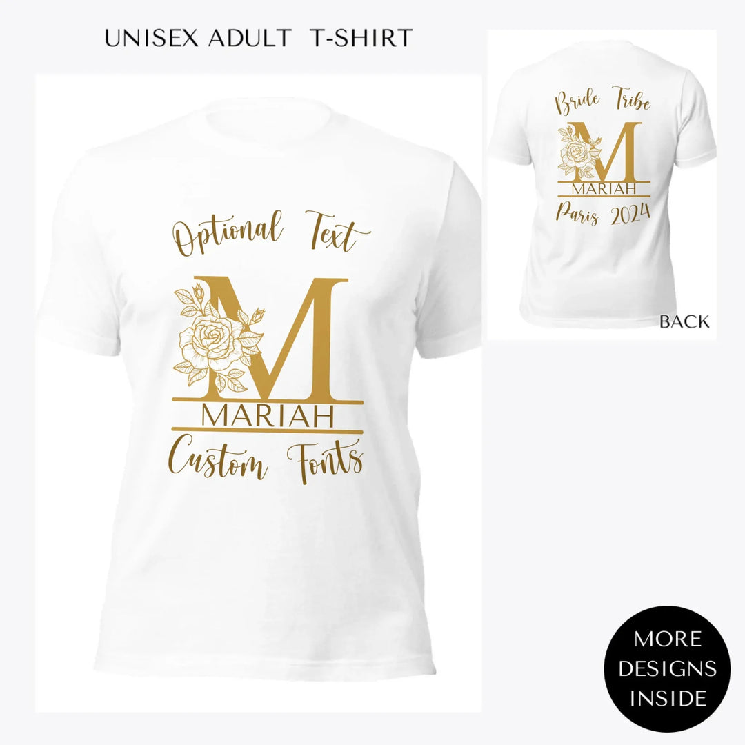 Rose-Split-Letter-Monogram-custom-women-unisex-adult-t-shirt-artfulane
