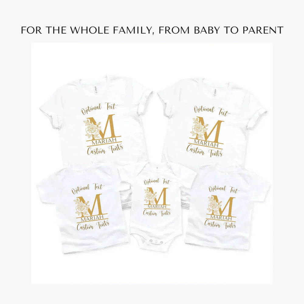Rose-Split-Letter-Monogram-custom-t-shirts-adult-youth-toddler-baby-sizes-artfulane