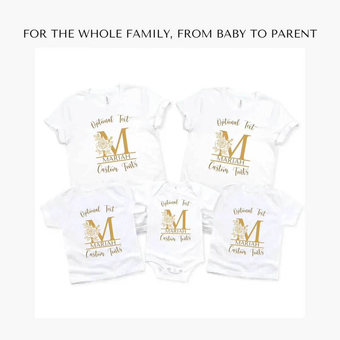 Rose-Split-Letter-Monogram-custom-t-shirts-adult-youth-toddler-baby-sizes-artfulane