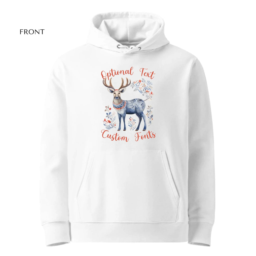 Custom Scandinavian Christmas Reindeer Sweatshirt & Hoodie - ART-SWH239