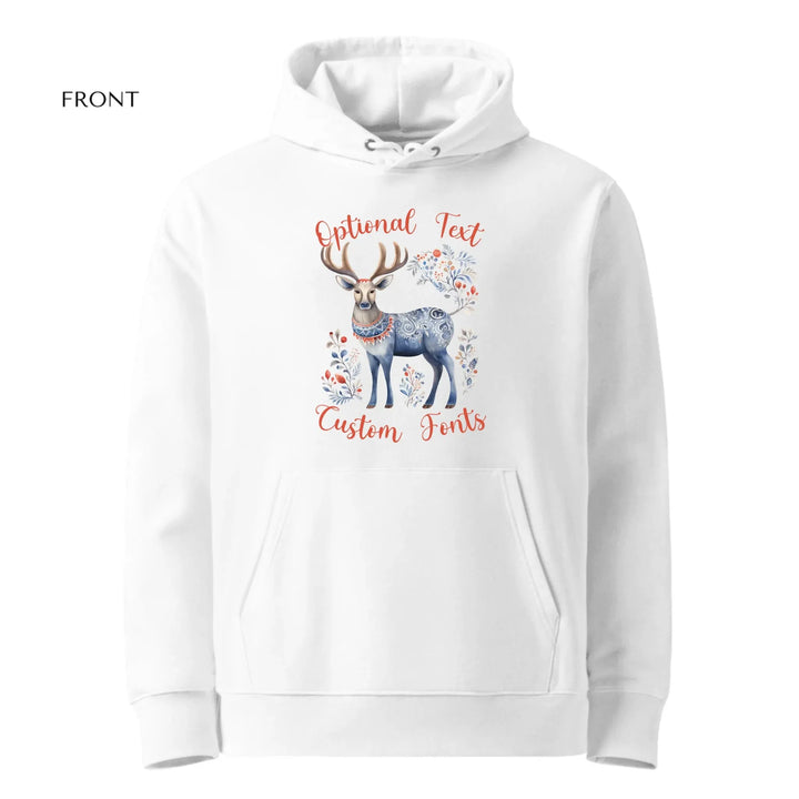 Custom Scandinavian Christmas Reindeer Sweatshirt & Hoodie - ART-SWH239