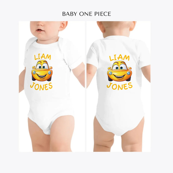 Smiling-Cars-custom-baby-one-piece-artfulane