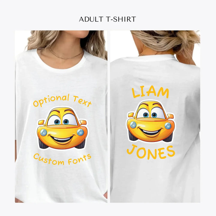 Smiling-Cars-personalized-women-unisex-adult-t-shirt-artfulane