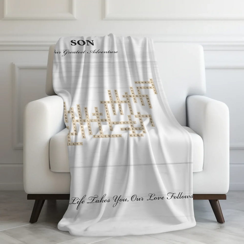 Velveteen Blanket On Couch