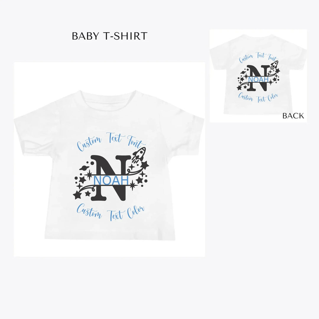 Space-Rocket-Monogram-custom-baby-t-shirt-artfulane
