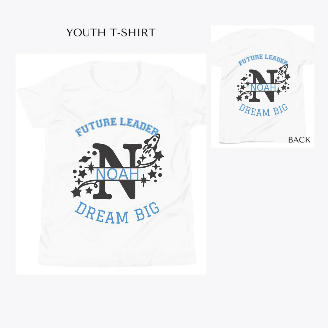 Space-Rocket-Monogram-custom-youth-t-shirt-artfulane