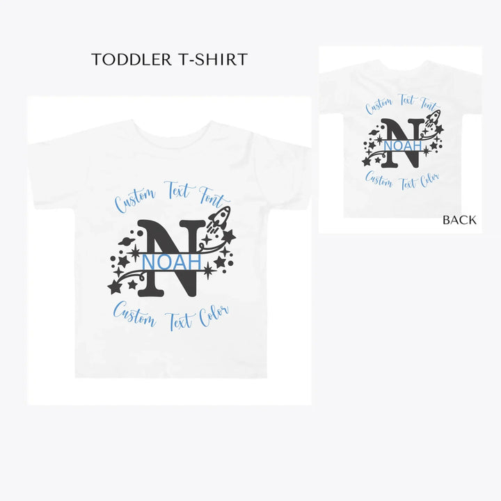 Space-Rocket-Monogram-toddler-custom-t-shirt-artfulane