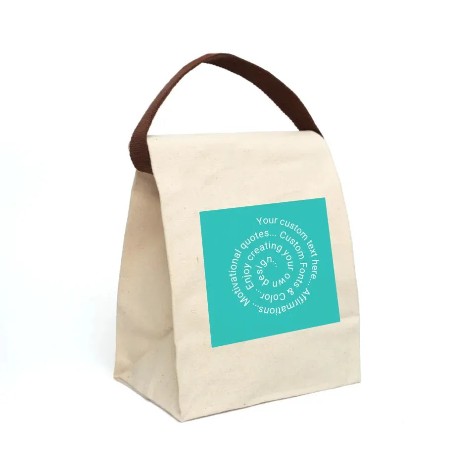 CANVAS LUNCH BAG Front left