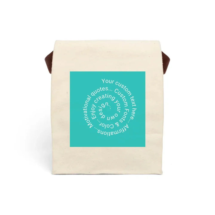 CANVAS LUNCH BAG FRONT