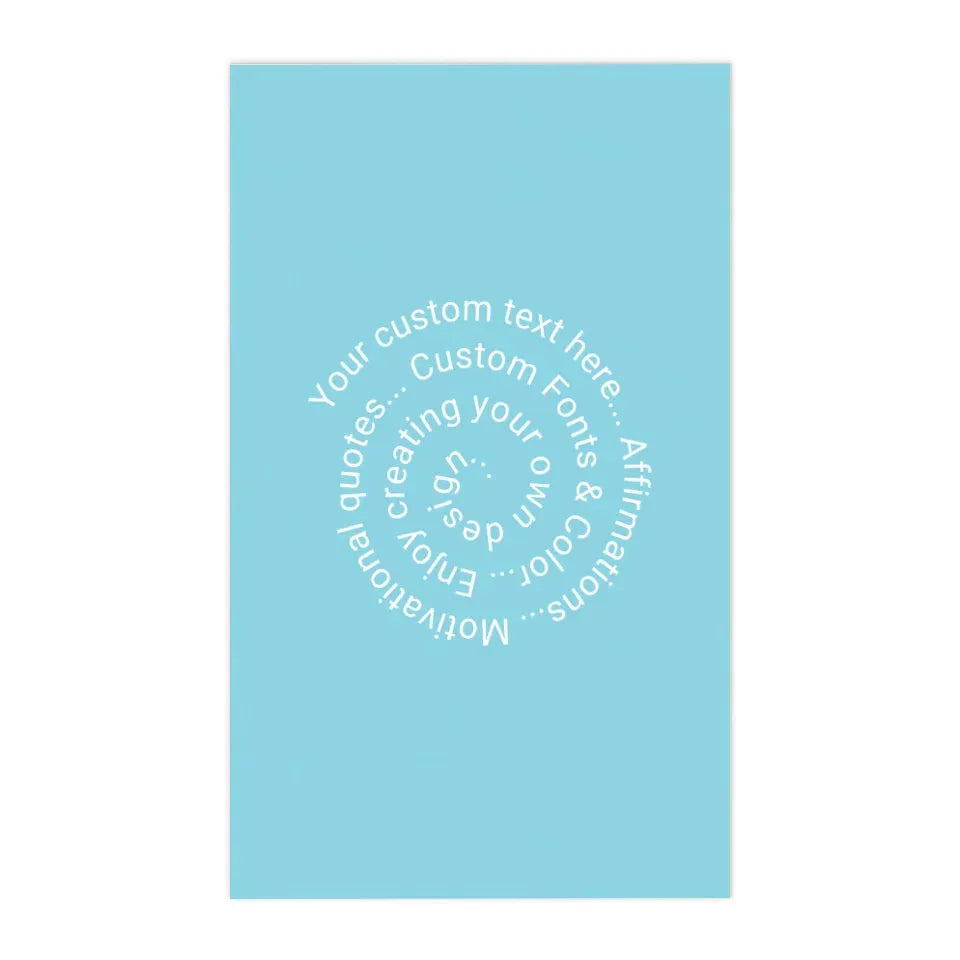 Custom Spiral Text Kitchen Linens - ART-KLN254.3