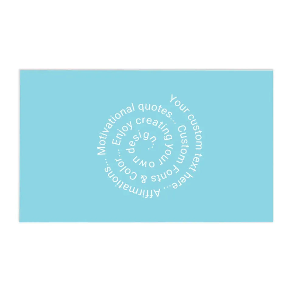 Custom Spiral Text Kitchen Linens - ART-KLN254.3
