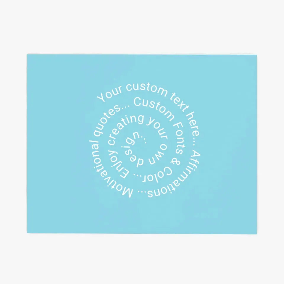 Custom Spiral Text Kitchen Linens - ART-KLN254.3