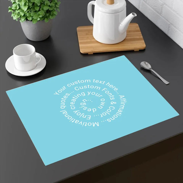 Custom Spiral Text Kitchen Linens - ART-KLN254.3