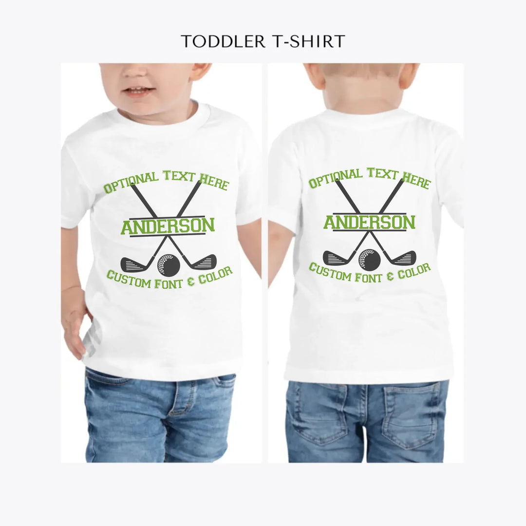 Golf-Monogram-personalized-toddler-t-shirt-artfulane