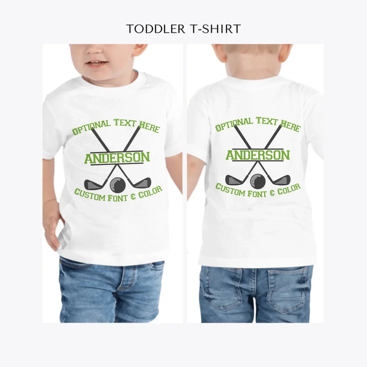 Golf-Monogram-personalized-toddler-t-shirt-artfulane