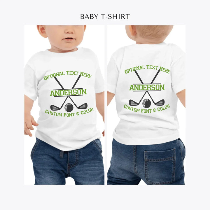 Golf-Monogram-personalized-baby-t-shirt-artfulane