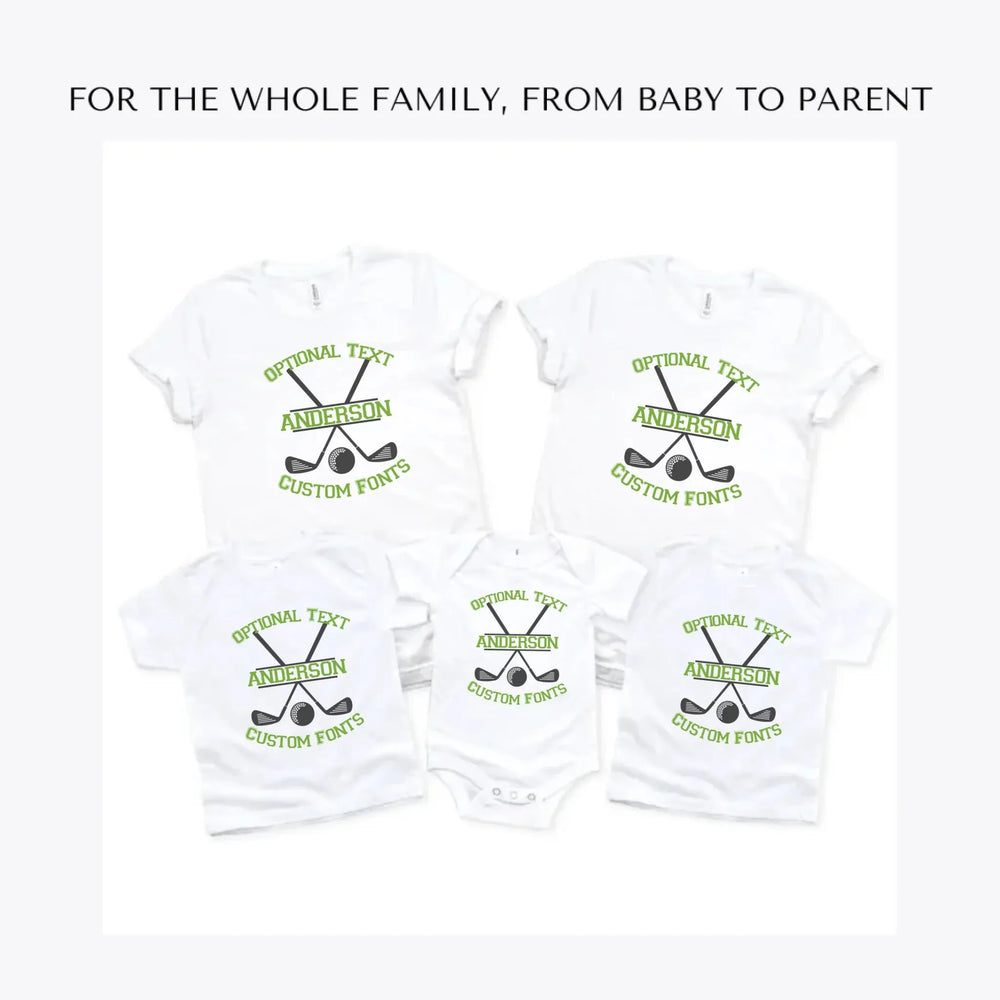 Golf-Monogram-custom-t-shirts-adult-youth-toddler-baby-sizes-artfulane