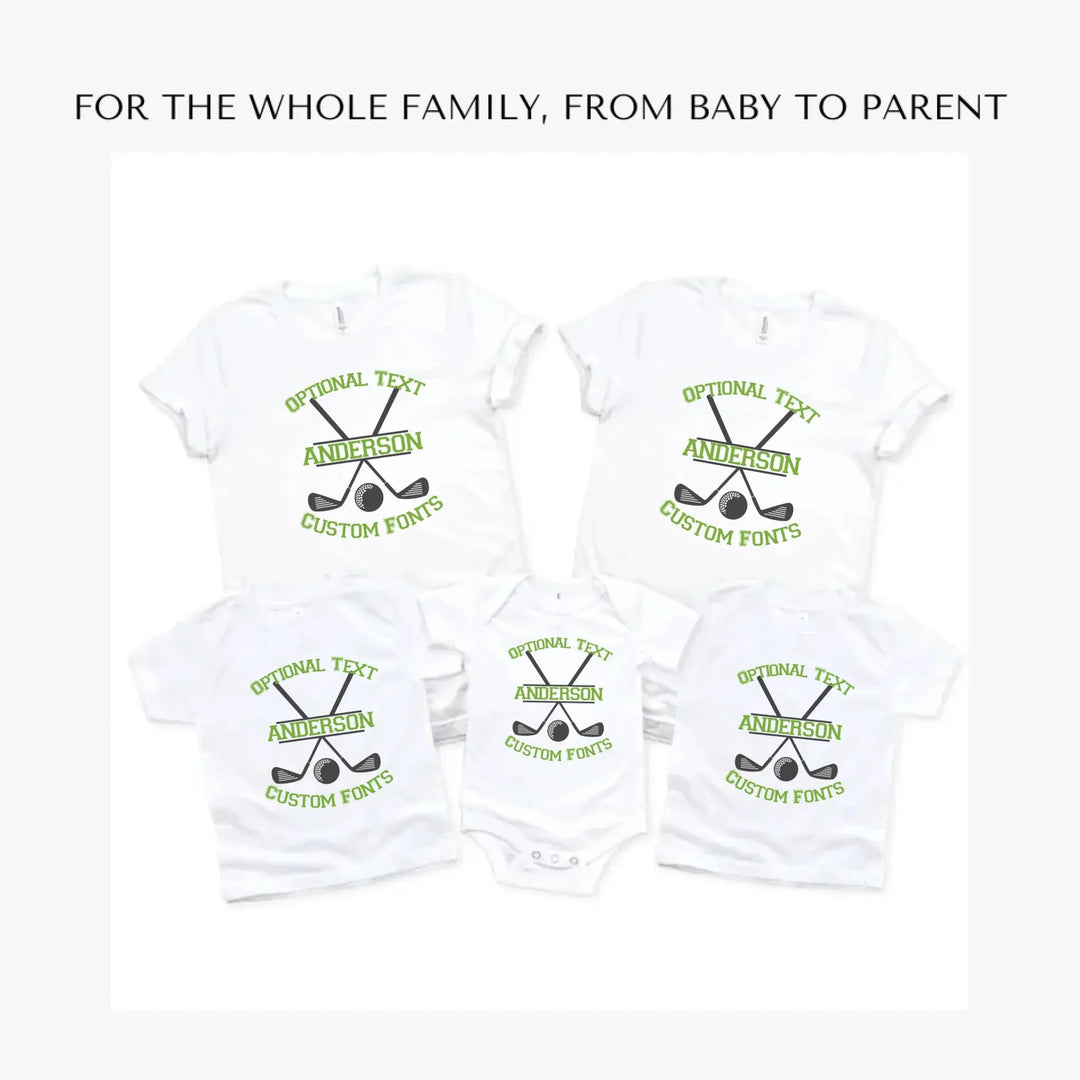 Golf-Monogram-custom-t-shirts-adult-youth-toddler-baby-sizes-artfulane