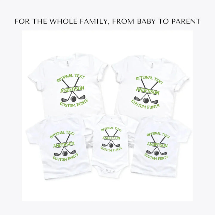 Golf-Monogram-custom-t-shirts-adult-youth-toddler-baby-sizes-artfulane