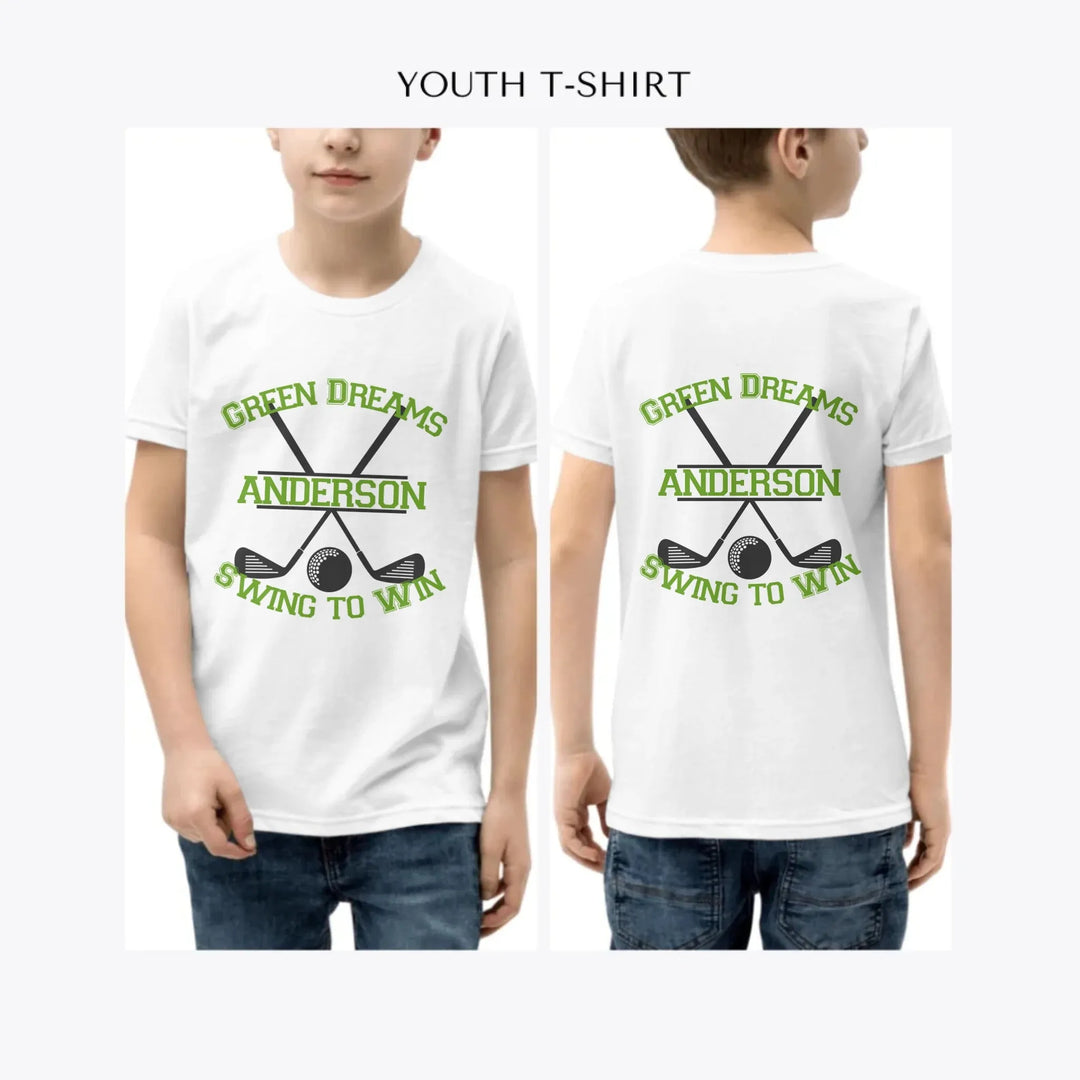 Golf-Monogram-custom-youth-boy-t-shirt-artfulane