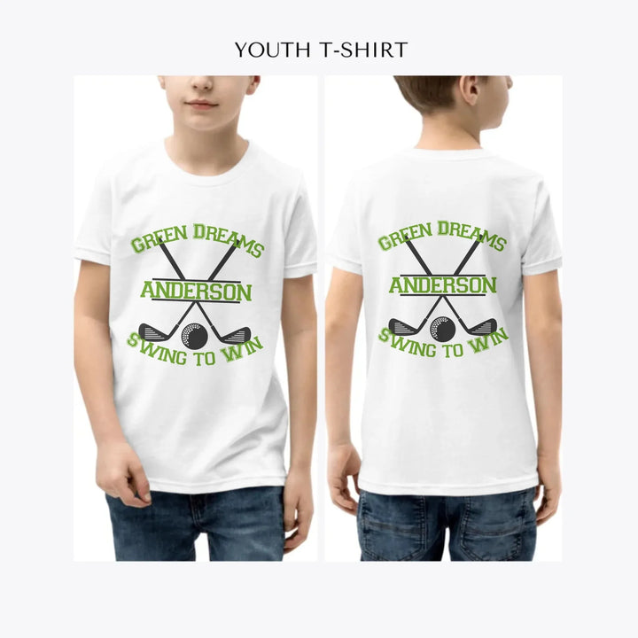 Golf-Monogram-custom-youth-boy-t-shirt-artfulane