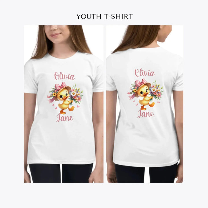 Spring-Ducks-custom-youth-girl-t-shirt-artfulane