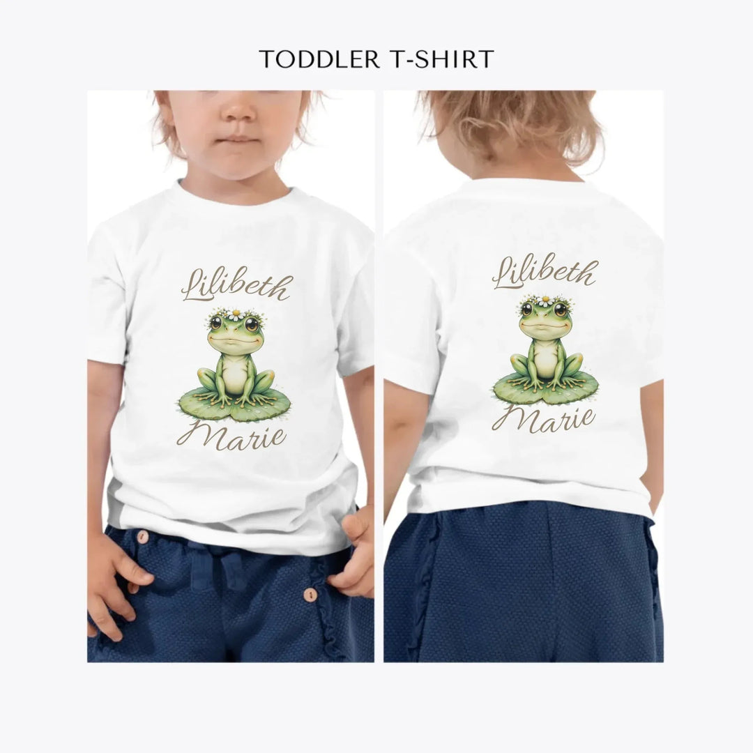 Spring-Frog-custom-toddler-t-shirt-artfulane