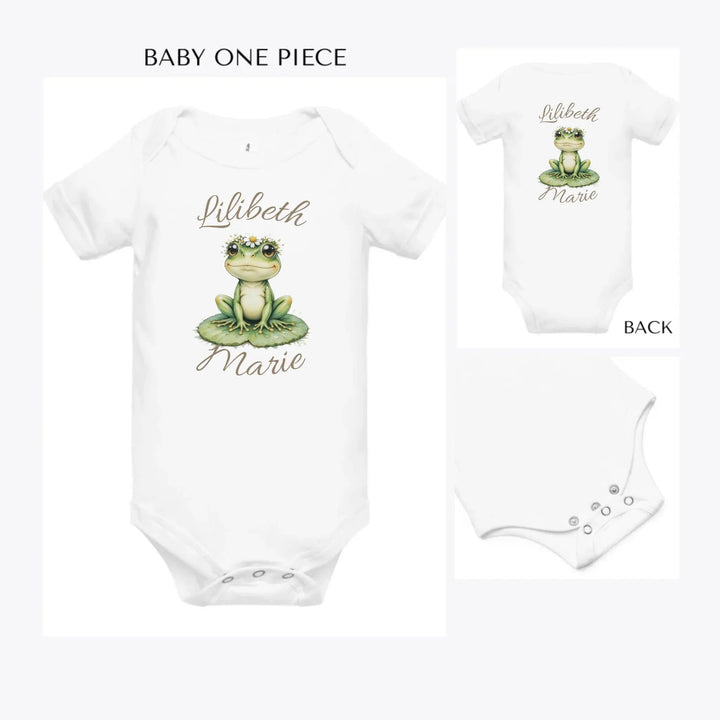 Spring-Frog-custom-baby-onesie-artfulane