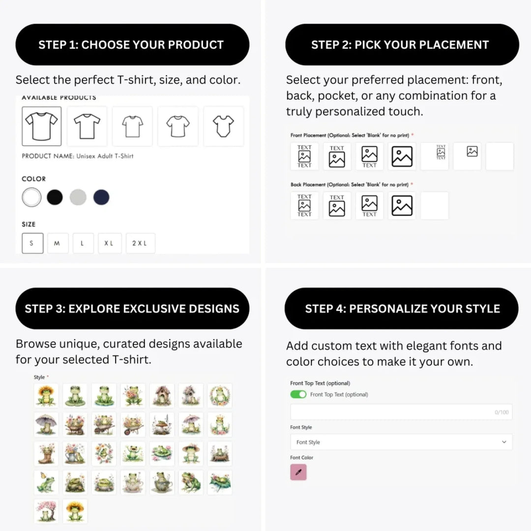 how-to-design-custom-Spring-Frog-t-shirt-personalization-options-artfulane