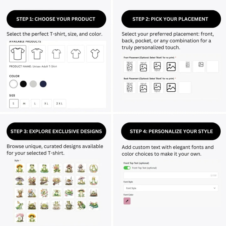 how-to-design-custom-Spring-Frog-t-shirt-personalization-options-artfulane