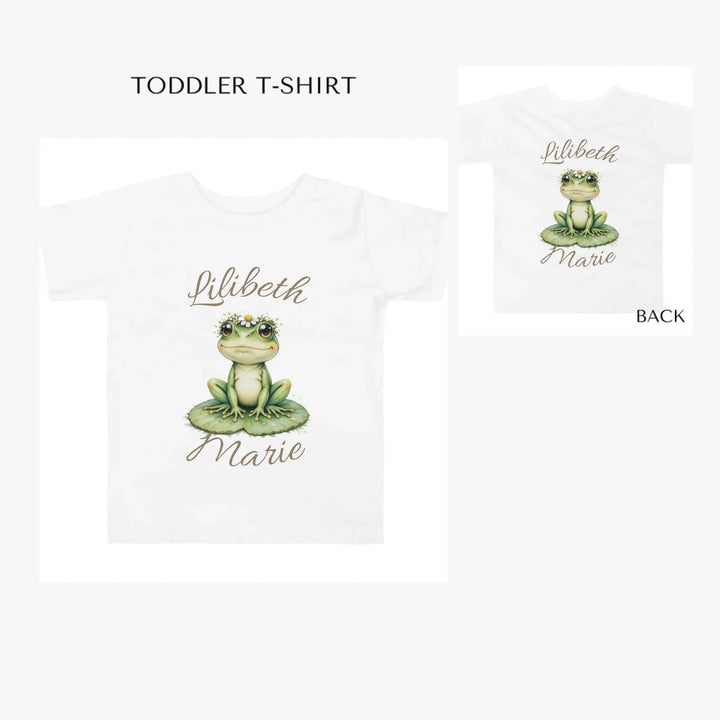 Spring-Frog-toddler-custom-t-shirt-artfulane