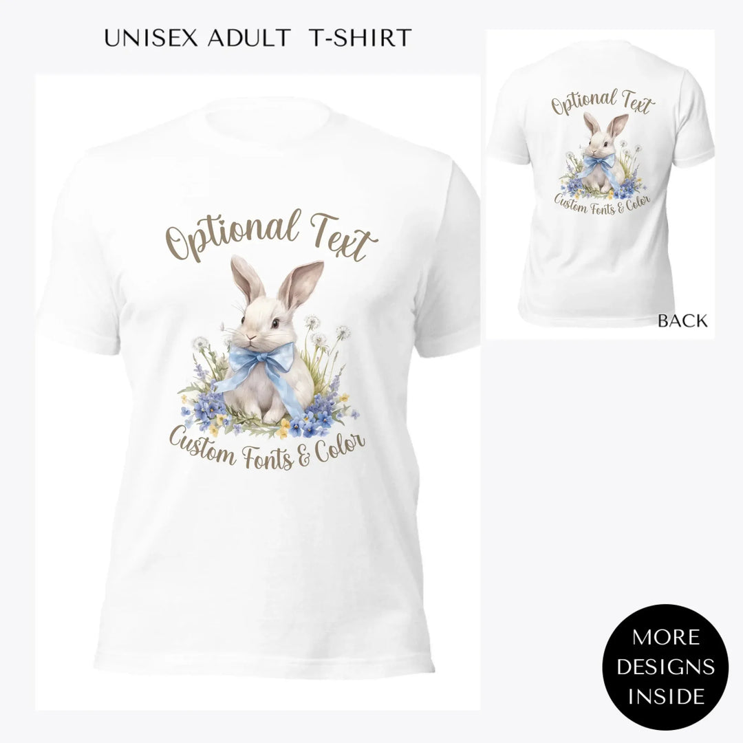 Spring-Garden-Bunny-custom-women-unisex-adult-t-shirt-artfulane