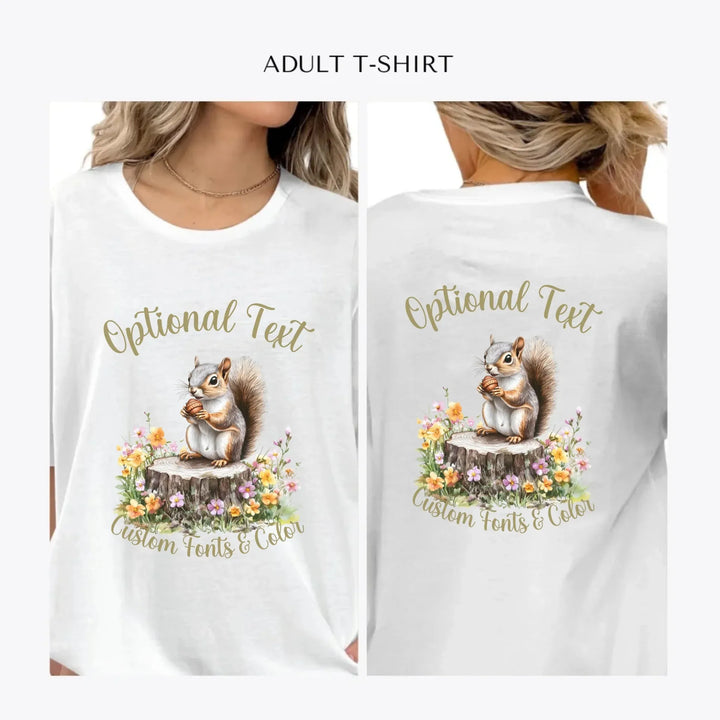 Spring-Squirrel-Garden-personalized-women-unisex-adult-t-shirt-artfulane