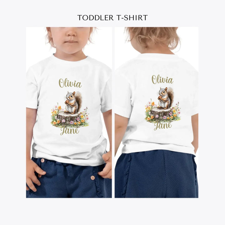 Spring-Squirrel-Garden-custom-toddler-t-shirt-artfulane