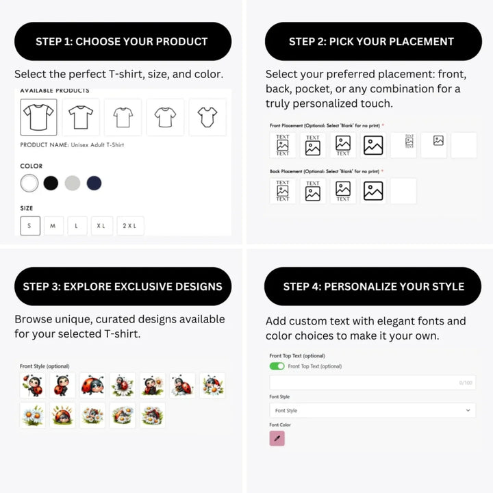 how-to-design-custom-Spring-Ladybug-t-shirt-personalization-options-artfulane