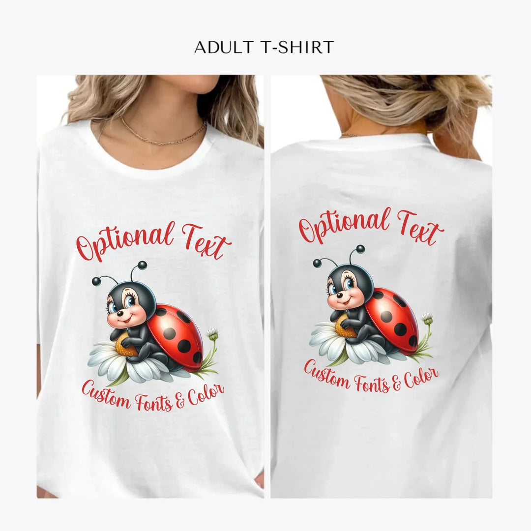 Spring-Ladybug-personalized-women-unisex-adult-t-shirt-artfulane