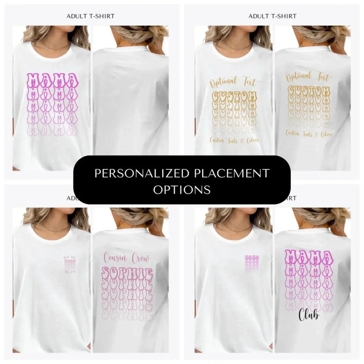 Stacked-Retro-Text-custom-adult-t-shirt-design-placement-front-back-pocket-artfulane