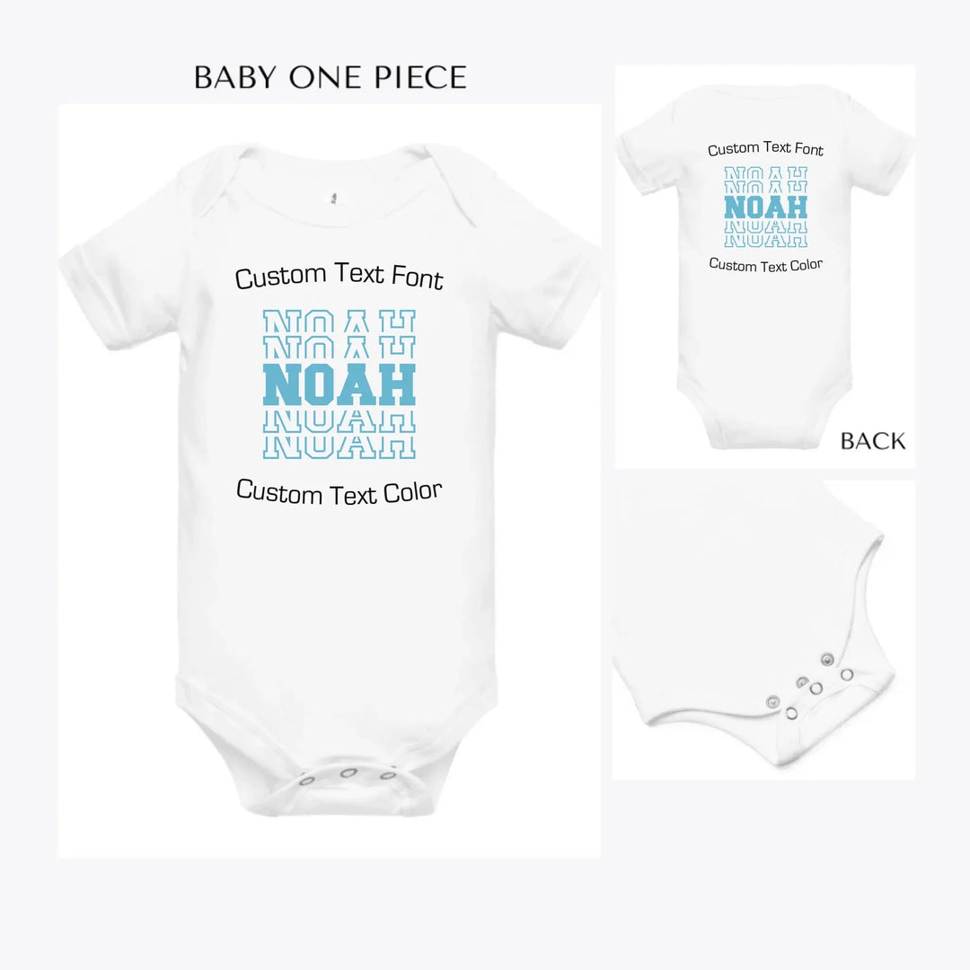 Stacked-Sport-Varsity-Text-custom-baby-onesie-artfulane