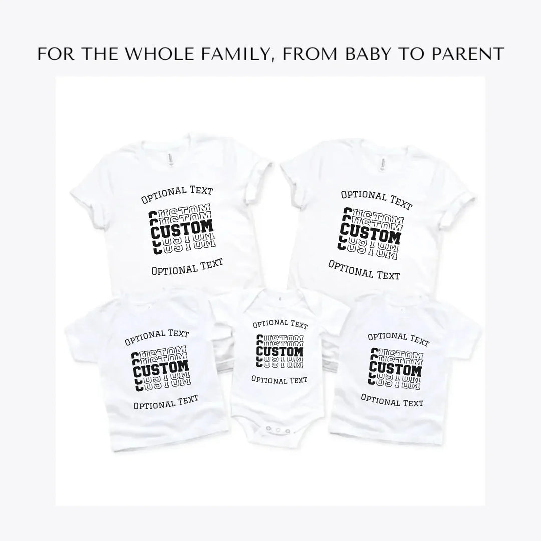 Stacked-Sport-Varsity-Text-custom-t-shirts-adult-youth-toddler-baby-sizes-artfulane