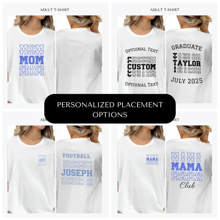 Stacked-Sport-Varsity-Text-custom-adult-t-shirt-design-placement-front-back-pocket-artfulane