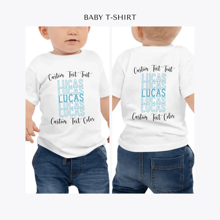 Stacked-Text-personalized-baby-t-shirt-artfulane