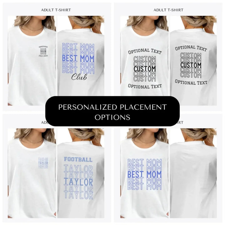 Stacked-Text-custom-adult-t-shirt-design-placement-front-back-pocket-artfulane