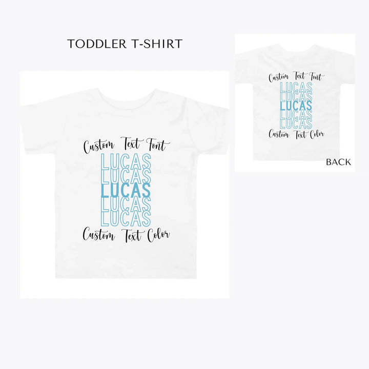 Stacked-Text-toddler-custom-t-shirt-artfulane