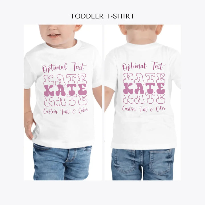 Stacked-Vintage-Text-personalized-toddler-t-shirt-artfulane
